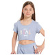 Bodytalk Παιδική κοντομάνικη μπλούζα Crop Top